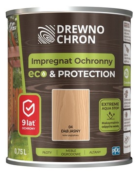 Drewnochron Impregnat do drewna Eco&Protection dąb jasny 0,75l