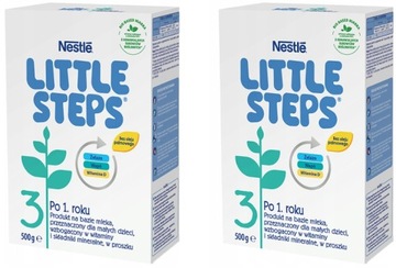 2xMLEKO NESTLE Little Steps 3 mleko następne 500g