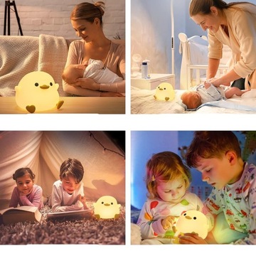НОЧНИК ДЛЯ ДЕТЕЙ LED DUCK SILICONE TOUCH 2 РЕЖИМА