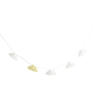 Clouds Garlands String Kids White and Yellow