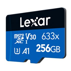 Lexar microSDXC 256GB 633x 95MB/s U1 V30 + adapter
