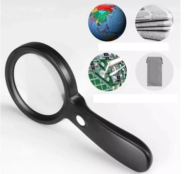 УВЕЛИЧЕНИЕ 12 светодиодов 10X ДИАМЕТР ЛИНЗЫ 82 мм ПОДСВЕТКА