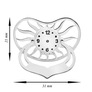Серебряная соска 925 пробы Подарок с гравировкой