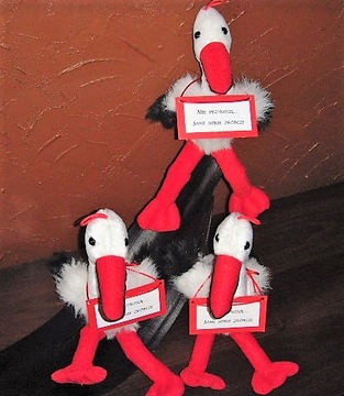 ПЛЮШЕВАЯ ИГРУШКА-МАСКОТ АИСТ 23 СМ плюшевый аист