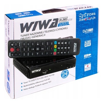 Tuner dekoder cyfrowy TV HD DVB-T2 HDMI H.265 HEVC