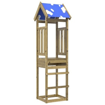 vidaXL Playground Tower 52,5x46,5x208 см Пропитанная сосна