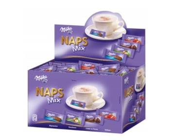 Подарочные шоколадные конфеты Milka Mini Naps детский подарок на день рождения спасибо