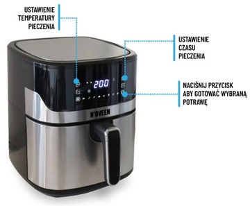 Noveen AF550 Обезжиренная фритюрница 1600 Вт 8 программ 6,5 л таймер