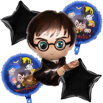 Zestaw balony foliowe HARRY POTTER 70cm HOGWART dekoracja urodziny 5szt.