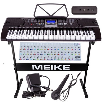 DUŻY Keyboard Pianino Organy + STATYW MK-2106 USB