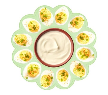 ТАРЕЛКА ЯИЧНАЯ ТАРЕЛКА 12 ШТ. 24 СМ ГЛЯНЦЕВАЯ С