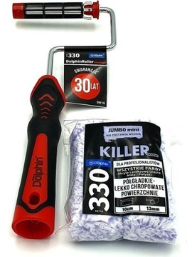 ZESTAW BLUE DOLPHIN SERIA 330 2x Wałek Killer 10cm 13mm Uchwyt dr10
