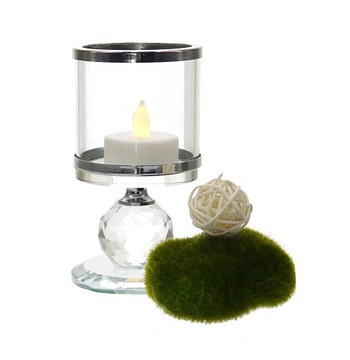 СТЕКЛЯННЫЙ КАНДЕЛЯБР ЛАМПОН РОЗЕТКА