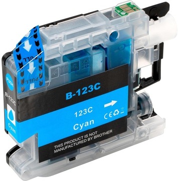 Tusz Do Brother LC123 LC123XL J132W DCP-J152W DCP-J552DW DCP-J752DW Cyan