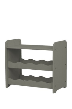 Винная полка с полкой RW-16 /8 бутылок/ - Серый