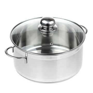 SSW Garnek CITY 24 cm nierdzewny z pokrywką 6,1 L