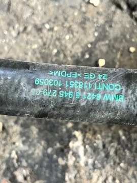 739 BMW E60 E70 E71 X5 X6 3.0D M57 PŘÍVOD VODY 6945279