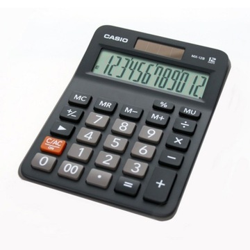 KALKULATOR BIUROWY CASIO MX-12B, 12-CYFROWY