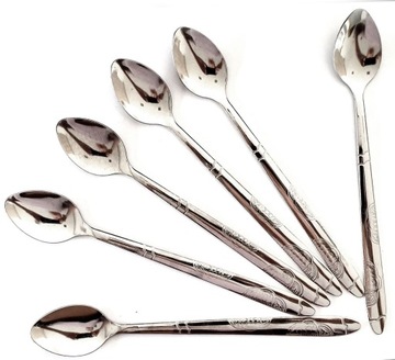 КОФЕ ЛАТТЕ ЛОЖКИ ДЛИННЫЕ ДЕСЕРТНЫЕ ДЕСЕРТЫ - 6 ШТ.