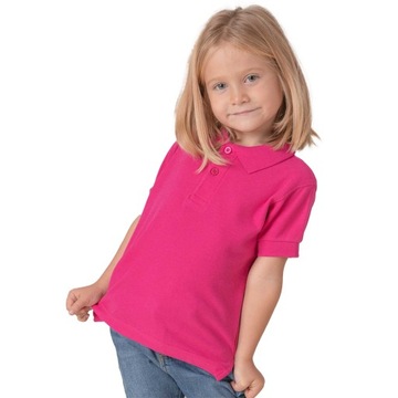 ДЕТСКАЯ ФУТБОЛКА ПОЛО JHK, СИНЯЯ, 7/8 ЛЕТ