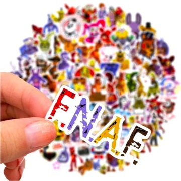 Наклейки FNAF 100 шт Five Nights at Freddy's игра Фредди Фокси Бонни 100 шт