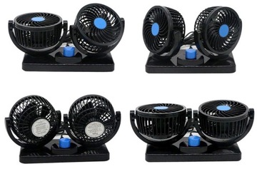 АВТОМОБИЛЬНЫЙ ВЕНТИЛЯТОР 360° ВЕНТИЛЯТОР С ДВОЙНОЙ РЕГУЛИРОВКОЙ БЕСШУМНЫЙ КОКПИТ 12В 24В