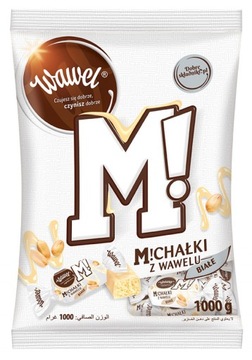 Wawel Michałki z Wawelu Białe Cukierki w białej polewie 1000 g