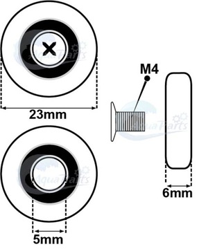 8шт РОЛИКОВЫЙ ДЛЯ ДУШЕВОЙ КАБИНЫ 23мм