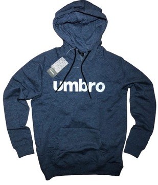 2320 Męska Bluza Z Kapturem Kangurka UMBRO Granat Melanż L