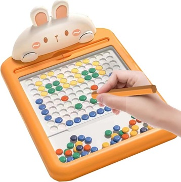 TABLICA MAGNETYCZNA DLA DZIECI MONTESSORI MAGPAD KRÓLIK KLOCKI MAGPAD