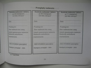 Сервисная книжка HYUNDAI 2004 PL оригинал