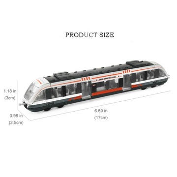 Игрушечная модель поезда из сплава, литая модель, образовательная, белая
