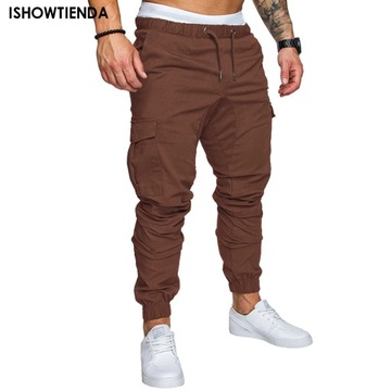 Men Cargo Pants Summer Work Trousers Stretch Waist