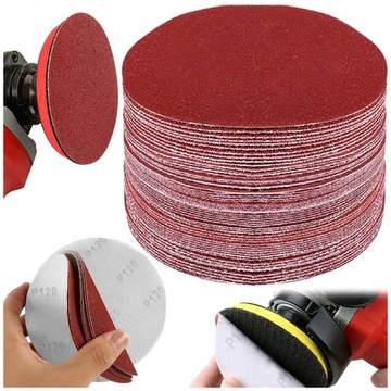 PAPIER ŚCIERNY DO SZLIFIERKI 125mm P120 KRĄŻKI