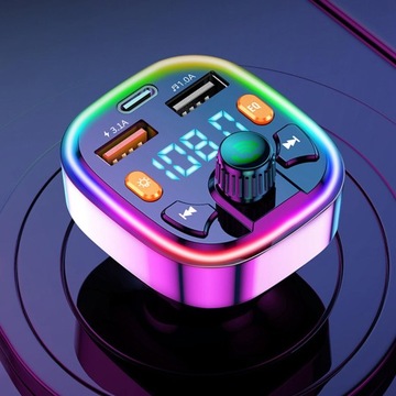 FM-модулятор Bluetooth Комплект громкой связи Беспроводной адаптер Автомобильный FM-модулятор