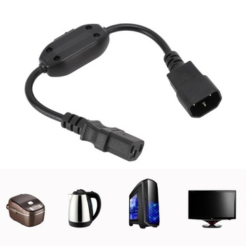 IEC320 C14 штекер - удлинительный кабель переключателя C13 VQ