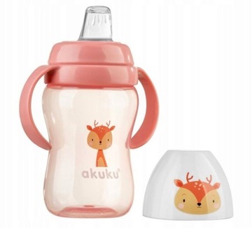 Akuku Kubek niekapek z miękkim ustnikiem 240ml 6m+