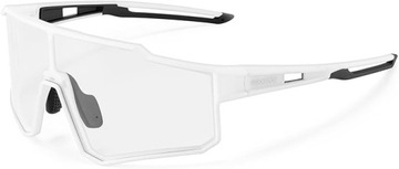 ROCKBROS Okulary Sportowe Rowerowe Przeciwsłoneczne Fotochromatyczne Biały