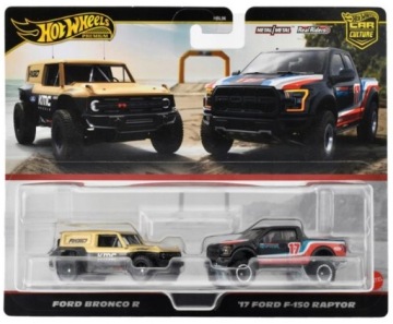 HOT WHEELS преміум CULTURE CAR 2 шт. Ford Bronco R/17 Ford F-150 раптор