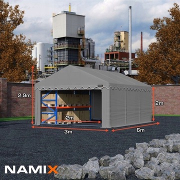 Коммерческая складская палатка BASIC 3х6, РАЗНЫЕ ЦВЕТА