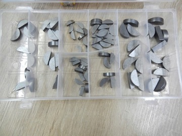 Набор полукруглых клиньев 80 штук, 8 видов