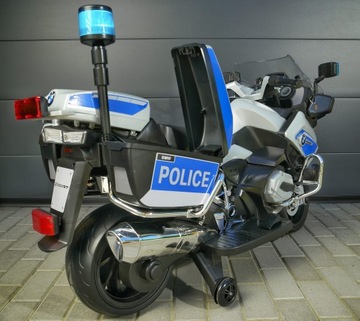 Мотоцикл BMW ПОЛИЦИЯ на аккумуляторе БОЛЬШОЙ до 30 кг колеса EVA СВЕТ ЗВУКИ