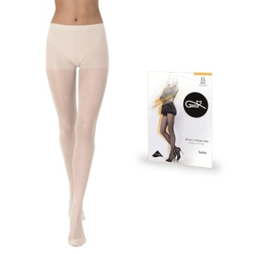 Rajstopy Gatta Laura 15 den lycra, Bianco 3-M