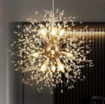 Lampa sufitowa wisząca nowoczesna 8xG9 złota