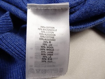 Gant Sweter Wełna Cotton Wool V-Neck M