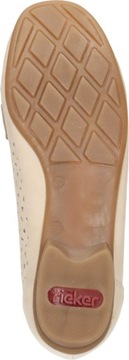 PÓŁBUTY RIEKER 940263-08 BEIGE DAMSKIE MOKASYNY