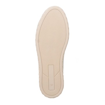 Marco Tozzi Sneakersy damskie na platformie Cream Comb 2-23705-41 402 r.39