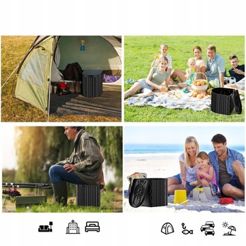 ТУРИСТИЧЕСКИЙ ТУАЛЕТ ПОРТАТИВНЫЙ КЕМПИНГ СКЛАДНОЙ ТУАЛЕТ 20Л 200КГ КЕМПИНГ