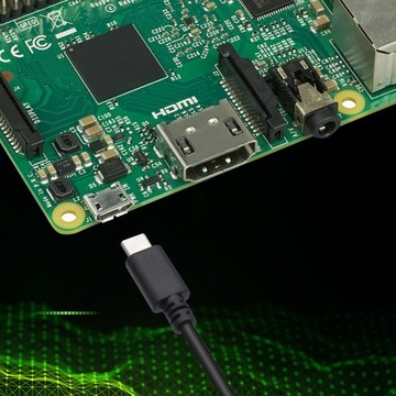 Ładowarka Super FAST PD do Raspberry PI 5 USB-C 27W 5.1V 5A Czarna