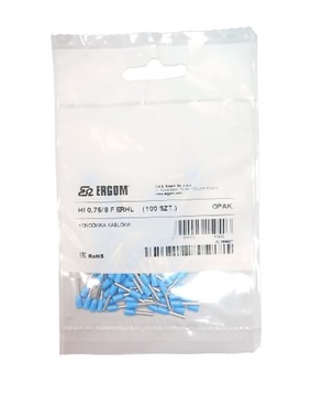 Końcówka tulejkowa izolowana HI 0,75/8 0,75mm2